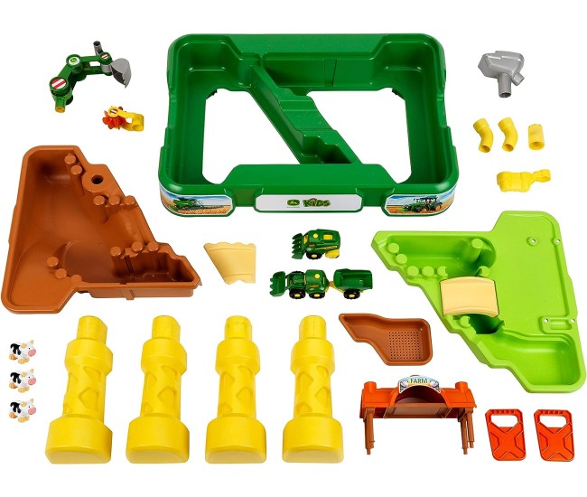 Masuta de joaca cu apa si nisip 2 in 1 - Ferma John Deere Masuta de joaca cu apa si nisip 2 in 1 - Ferma John Deere