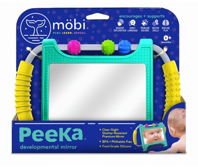 Oglinda cu suport de silicon si margele Peeka