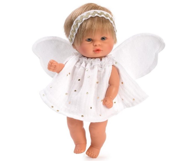 Papusa Bomboncin cu Rochita si Aripi de Ingeras 20cm