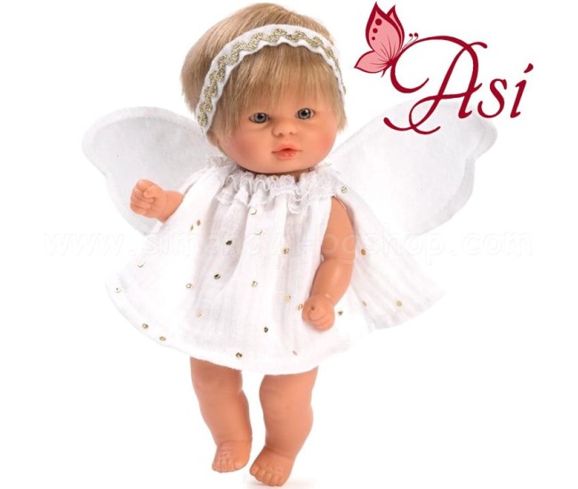 Papusa Bomboncin cu Rochita si Aripi de Ingeras 20cm