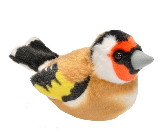 Pasare jucarie cu sunet Sticlete - EUROPEAN GOLDFINCH Pasare jucarie cu sunet Sticlete - EUROPEAN GOLDFINCH