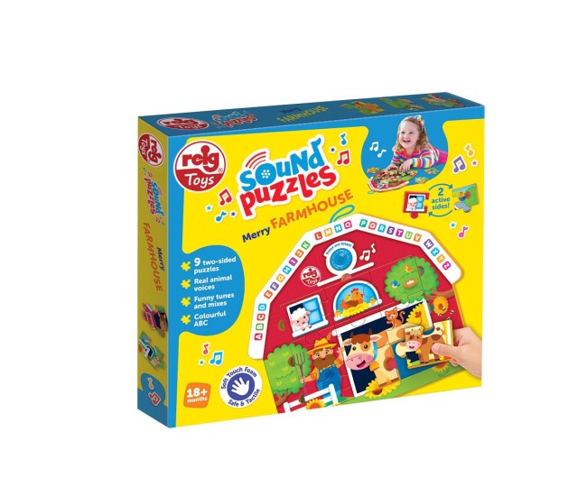 Puzzle cu sunete - Animale de la ferma