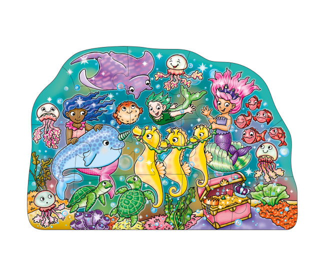 Puzzle de podea Distractia Sirenelor - Mermaid Fun puzzle