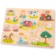 Puzzle lemn Ferma 17 piese Puzzle lemn Ferma 17 piese