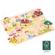Puzzle lemn Ferma 17 piese Puzzle lemn Ferma 17 piese
