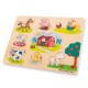Puzzle lemn Ferma 9 piese Puzzle lemn Ferma 9 piese