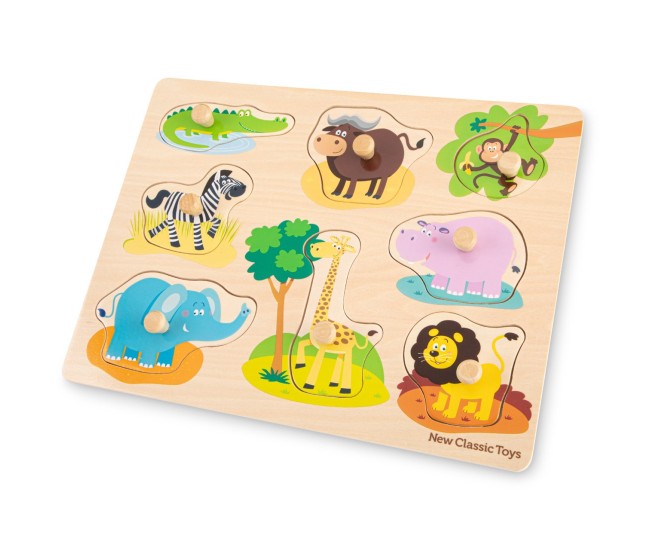 Puzzle lemn Safari 9 piese