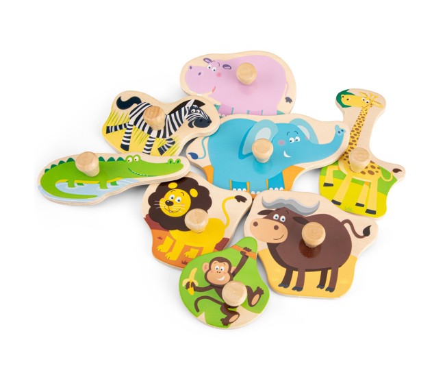 Puzzle lemn Safari 9 piese
