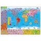 Puzzle si poster Harta lumii 150 piese - Limba engleza