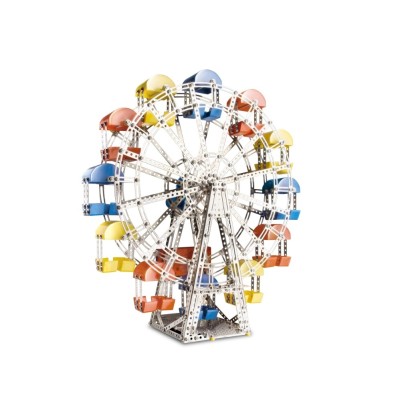 Set constructie Roata 1200 piese metalice cu baterii
