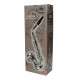 Saxofon de jucarie din plastic metalizat, 8 note
