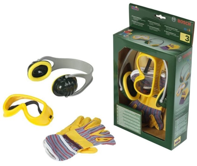 Set 3 piese unelte santier Bosch pentru copii Set 3 piese unelte santier Bosch pentru copii