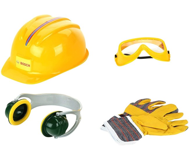 Set 4 piese unelte santier Bosch pentru copii Set 4 piese unelte santier Bosch pentru copii