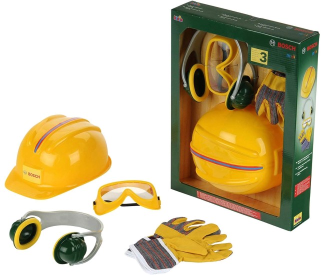 Set 4 piese unelte santier Bosch pentru copii Set 4 piese unelte santier Bosch pentru copii
