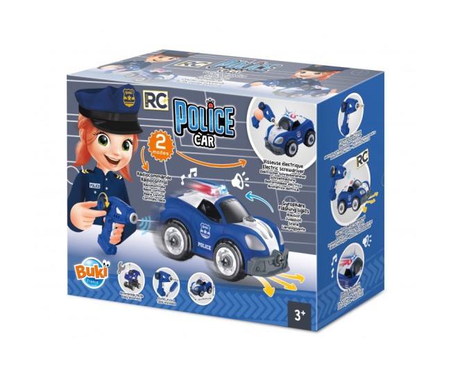 Set Constructie Masina Politie Cu Radiocomanda