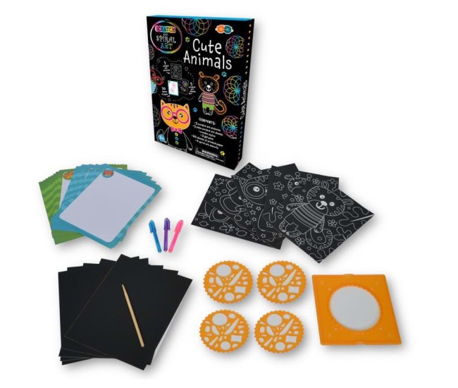 Set Creatie Scratch  Spiral - Animale Dragute