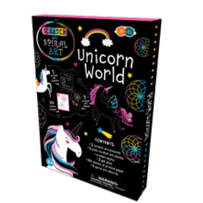 Set Creatie Scratch  Spiral - Lumea Unicornilor
