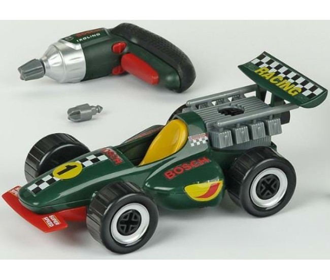 Set de constructie masina Grand Prix cu Ixolino Bosch - Set joaca de rol