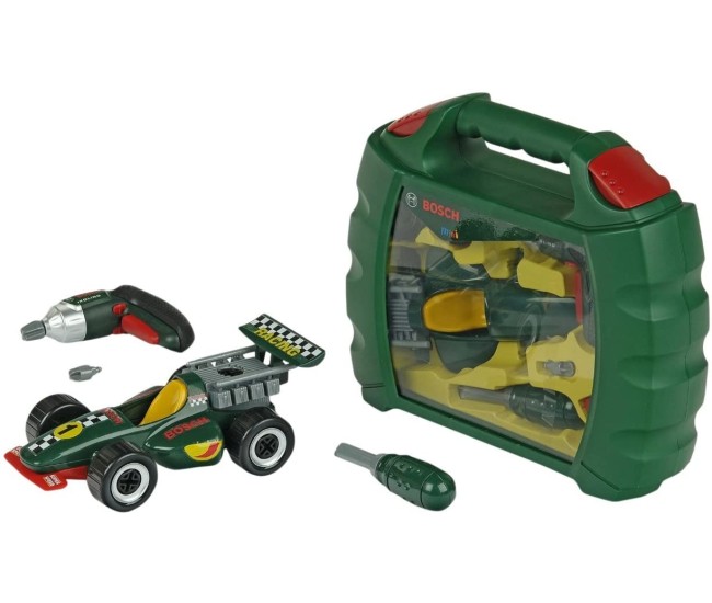 Set de constructie masina Grand Prix cu Ixolino Bosch - Set joaca de rol