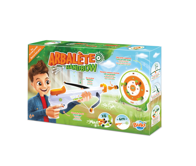 Set de indemanare pentru copii - Arbaleta cu proiectile cu ventuze Set de indemanare pentru copii - Arbaleta cu proiectile cu ventuze