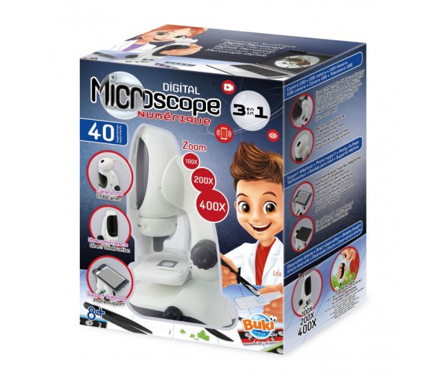 Set de stiinta 3 in 1 - Microscop video digital cu putere de 400X Set de stiinta 3 in 1 - Microscop video digital cu putere de 400X