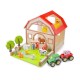Set ferma joc de rol - Hambar cu figurine din lemn Set ferma joc de rol - Hambar cu figurine din lemn