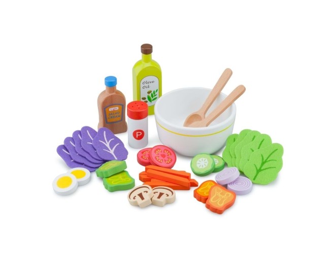 Set Salata - 18 piese din lemn pentru joc de rol