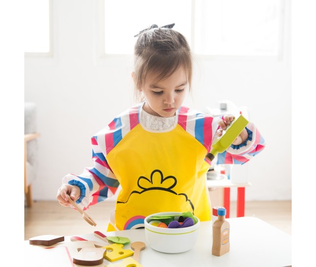 Set Salata - 18 piese din lemn pentru joc de rol