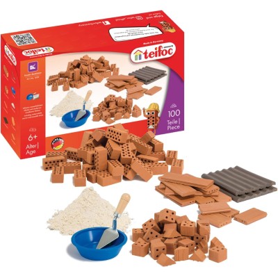 Set Sortiment De Caramizi Cu Mortar Si Accesorii