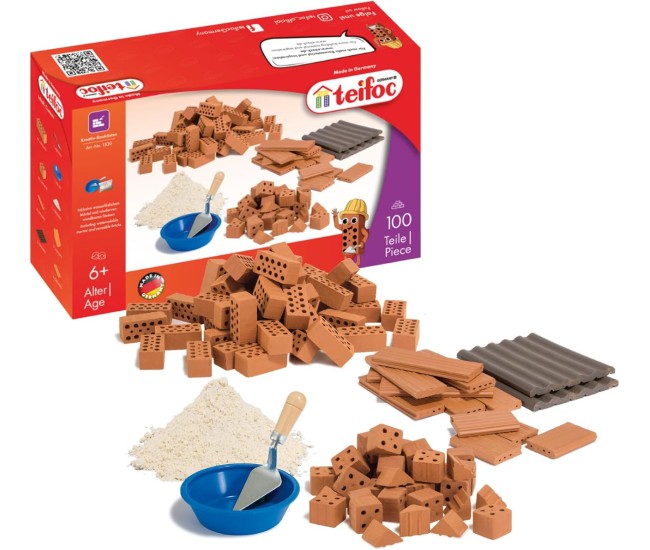 Set Sortiment De Caramizi Cu Mortar Si Accesorii