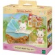 Sylvanian Families-Set Carucior Iepurasi Gemeni