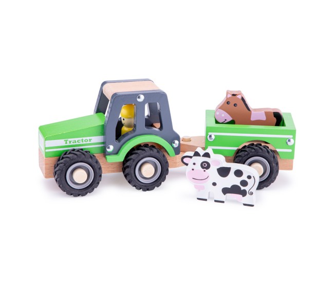 Tractor cu trailer - animale Tractor cu trailer - animale