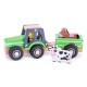 Tractor cu trailer - animale Tractor cu trailer - animale