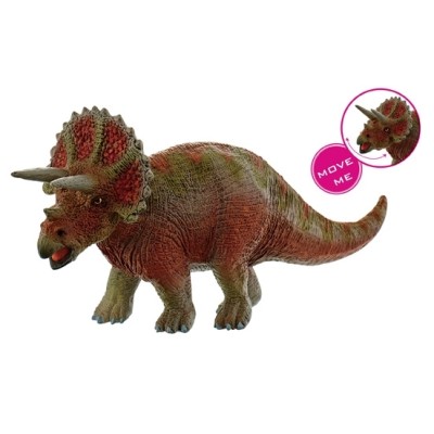 Triceratops - Figurina dinozaur cu cap mobil