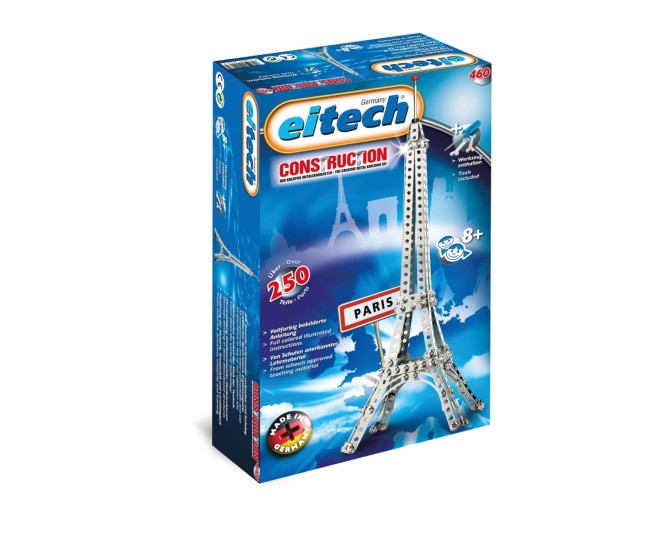 Set constructie Turnul Eiffel - 250 piese din metal Set constructie Turnul Eiffel - 250 piese din metal