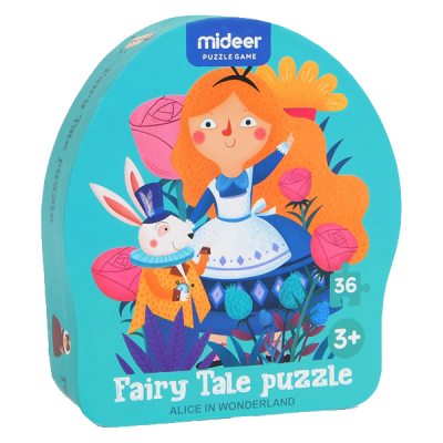 Puzzle poveste â Alice in tara minunilor, 36 piese Mideer MD3058
