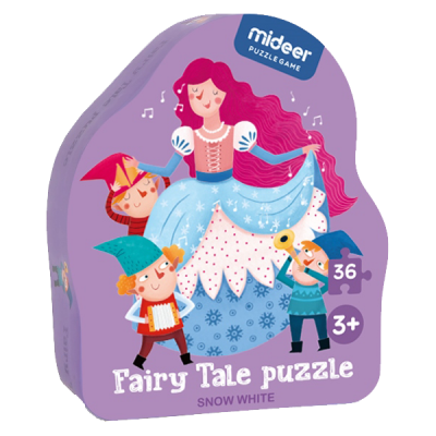 Puzzle poveste â Alba ca zapada, 36 piese Mideer MD3059