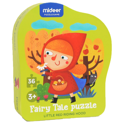 Puzzle poveste â Scufita rosie, 36 piese Mideer MD3061