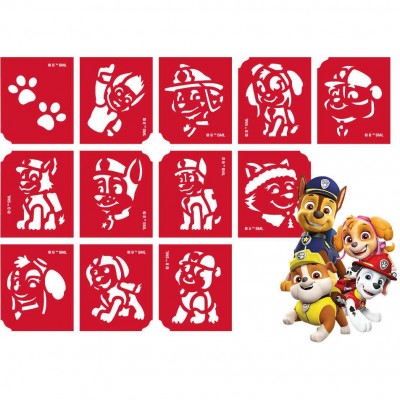 Set 12 sabloane pentru tatuaje temporare Paw Patrol Tytoo KKCSP4430059