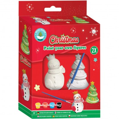 Set Picteaza-ti Propriile Figurine de Craciun - 2 Piese Grafix GR800044