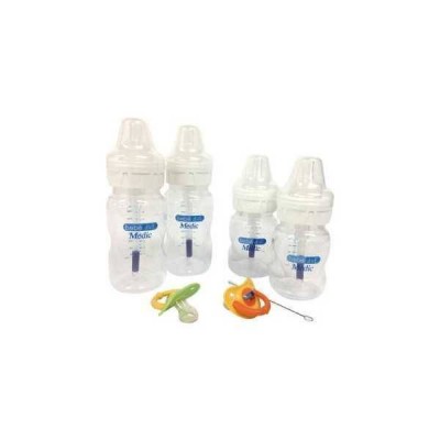 Set 2 biberoane nou-nascuti si 2 suzete Medic BebeduE 80146