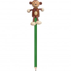 Creion cu figurina lemn Maimutica Fiesta Crafts FCP-5071