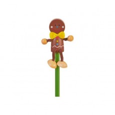 Creion cu figurina lemn Om Turta Dulce Fiesta Crafts FCP-5186