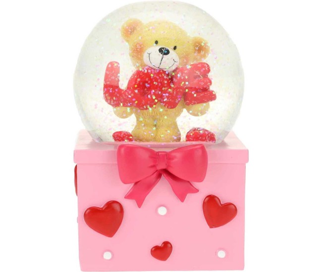 Glob mare zapada din sticla Ursulet Love Toi-Toys TT35333A
