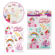 Set stickere perete 3D Unicorn Dream Horse Toi-Toys TT46144A