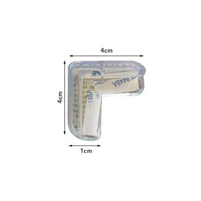 Set 2 aparatori din silicon pentru colturi 4x4x1.5 cm Ikonka IK6861