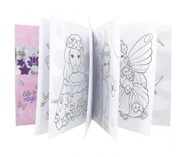 Carte de colorat TOPModel Fairy Love Depesche PT12976 Carte de colorat TOPModel Fairy Love Depesche PT12976