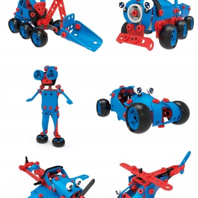 Set de blocuri creative Malplay 6in1 143 piese Set de blocuri creative Malplay 6in1 143 piese