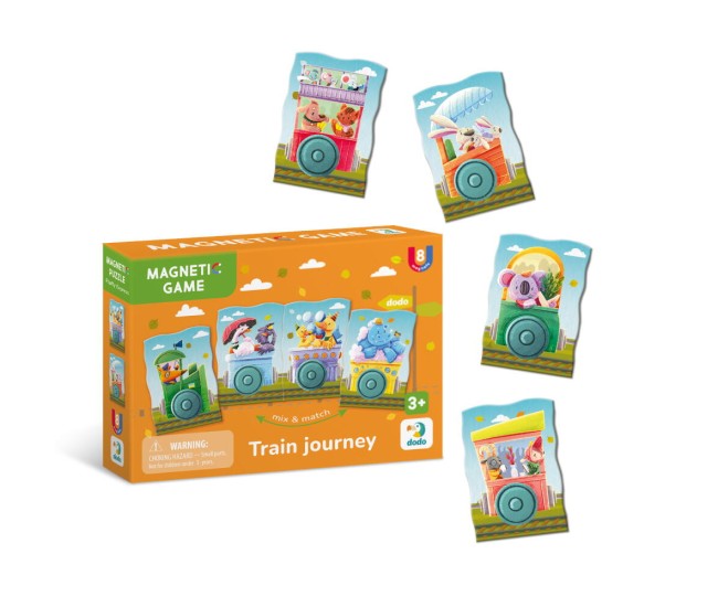 Set magnetic - Calatorie cu trenul Set magnetic - Calatorie cu trenul