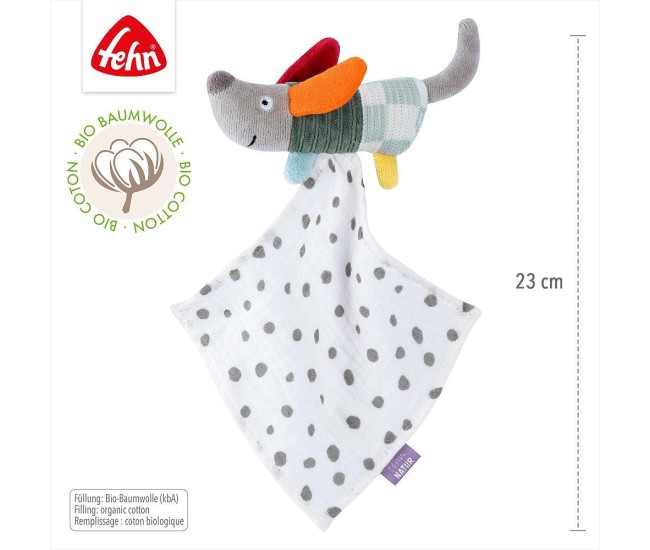 Jucarie doudou mini - Catelus NATUR Jucarie doudou mini - Catelus NATUR
